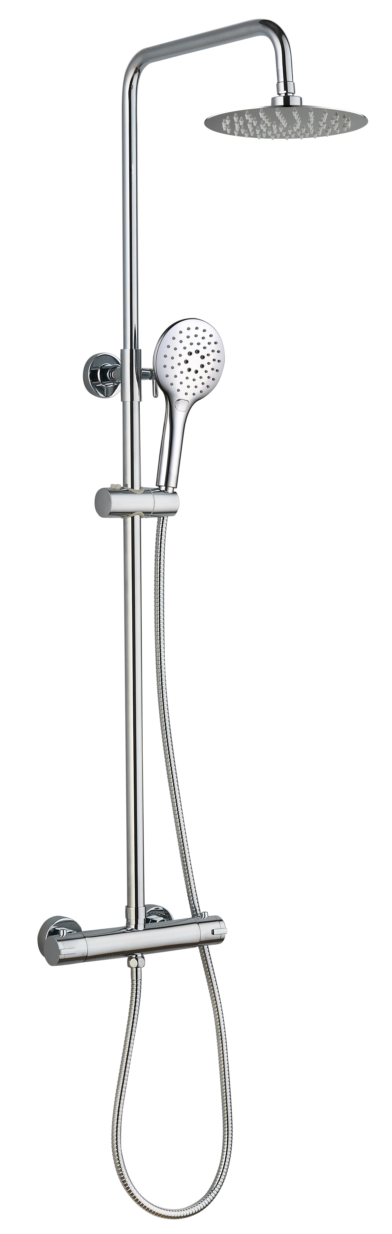 Tailored Bathrooms Menai Premium Round Thermostatic Overhead Shower Kit
