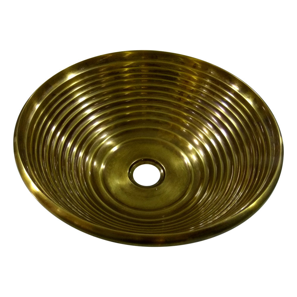 Coppersmith Creations Cast Bronze Sink Round Antique Bronze Finish