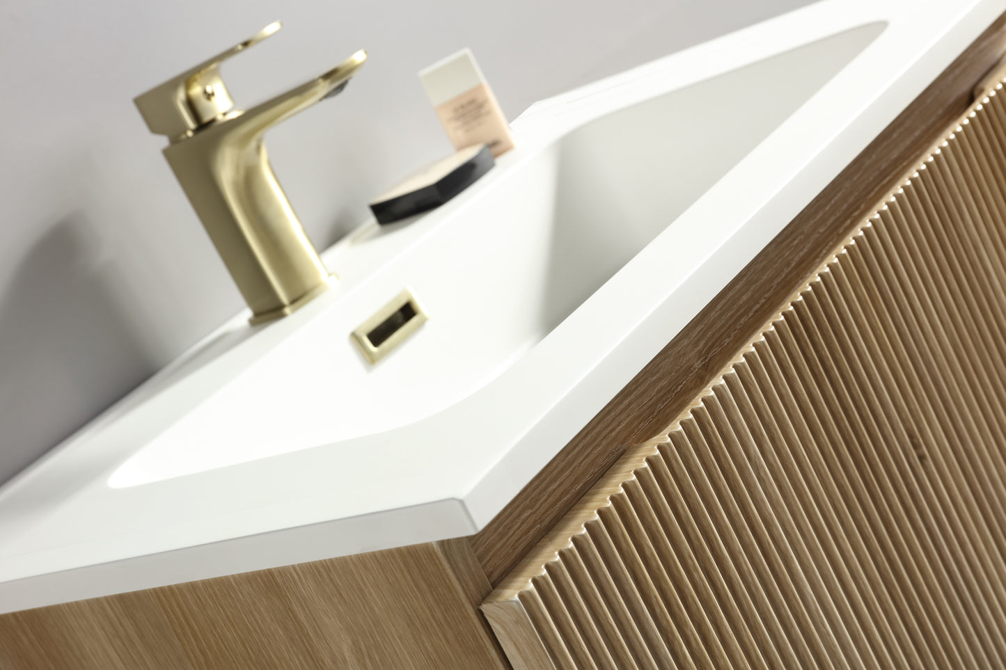Tailored Bathrooms Flauto 800mm Wall Hung Vanity & Matte Basin