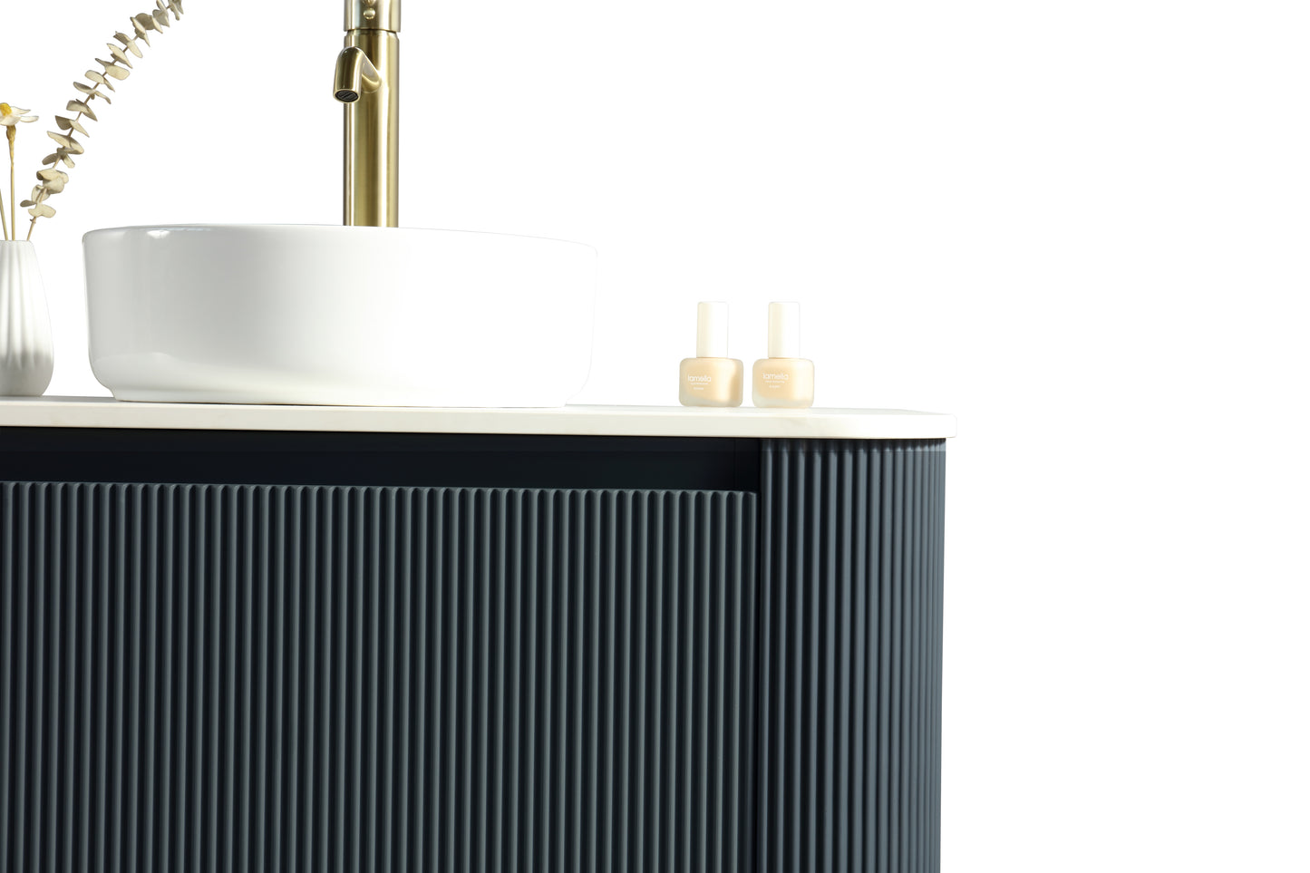 Tailored Bathrooms Flauto 800mm Wall Hung Vanity & Matte Basin