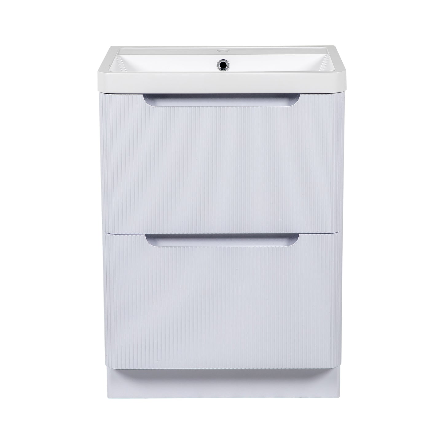 Tailored Bathrooms Monza 600mm Fluted Vanity Unit & Basin | Floor Standing