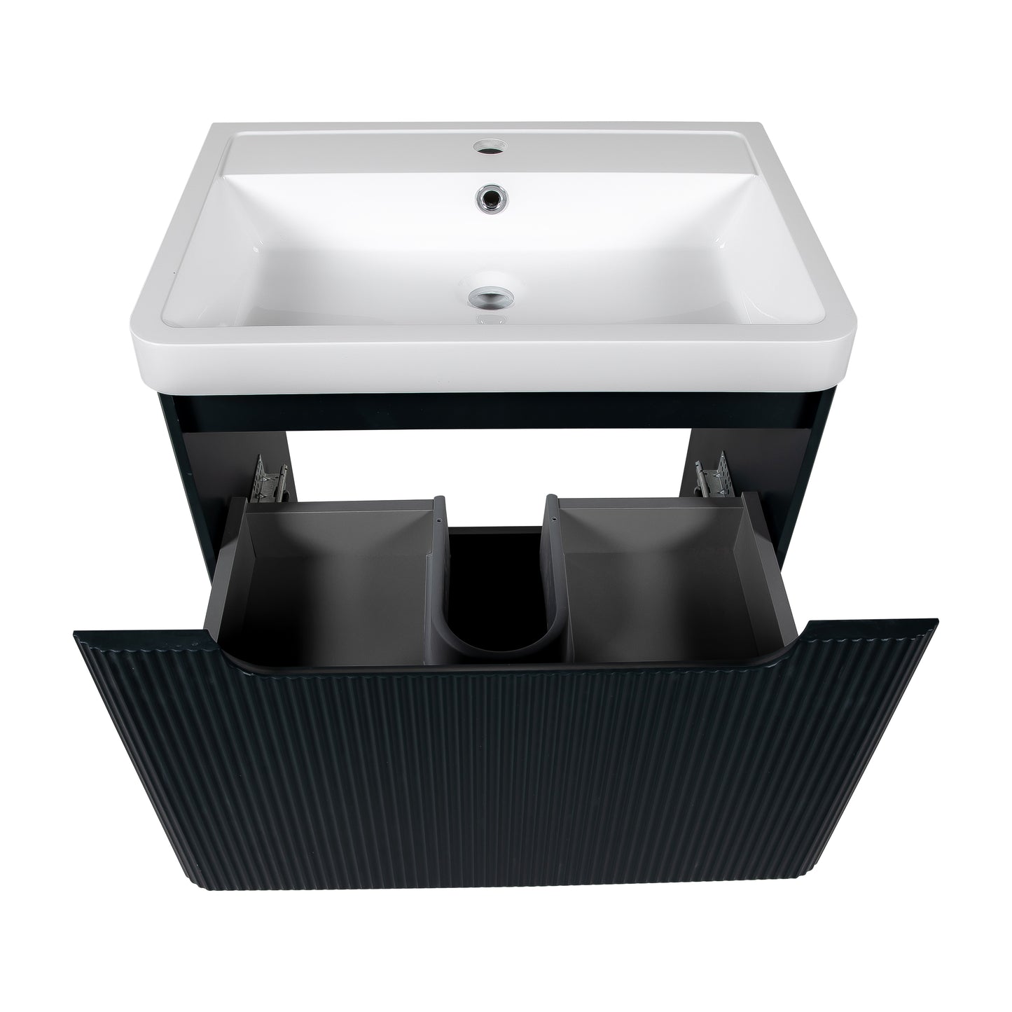 Tailored Bathrooms Monza 600mm Fluted Vanity Unit & Basin | Floor Standing