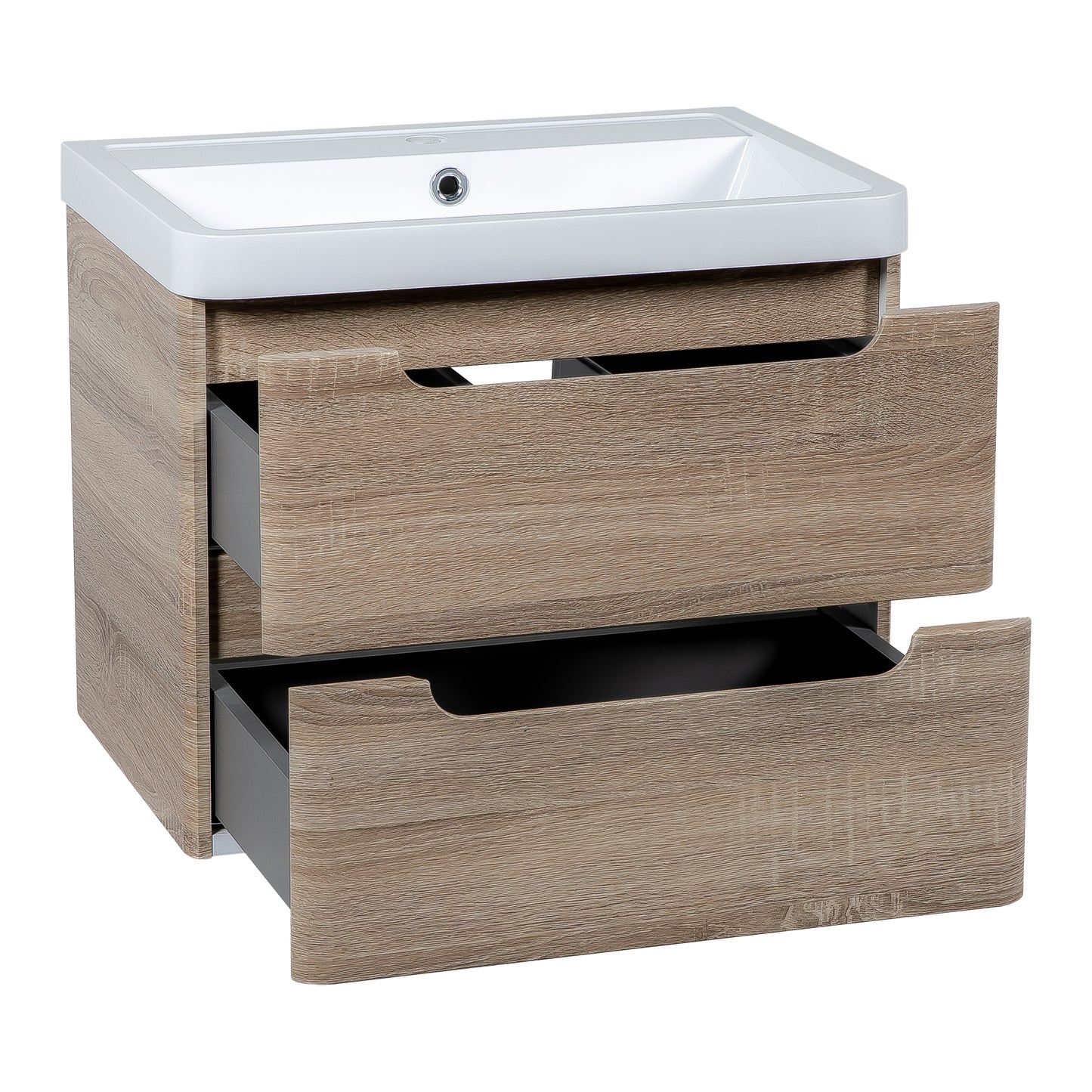 Tailored Bathrooms Monza 600mm Wall Hung Vanity Unity & Basin | Sleek Storage with a Modern Edge