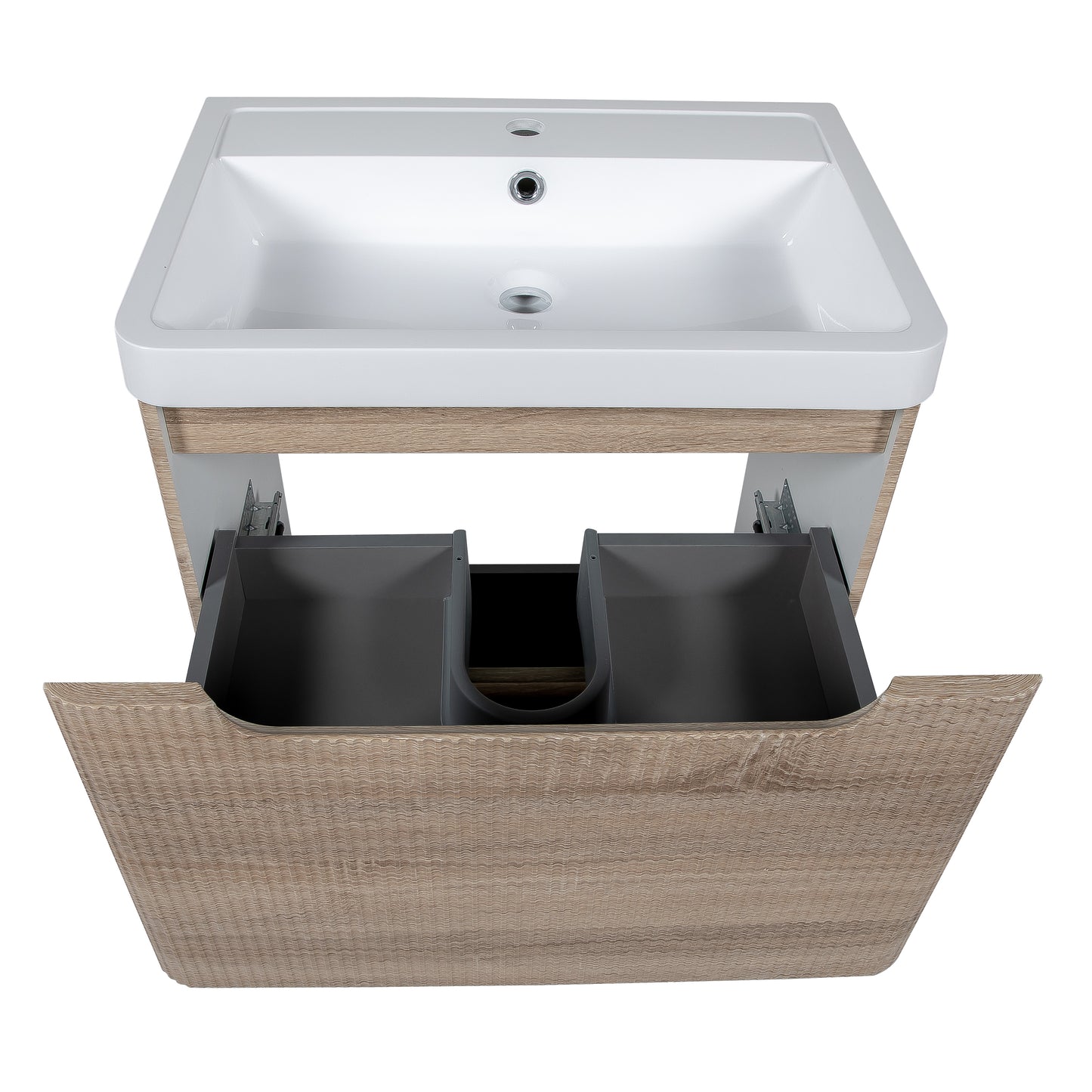 Tailored Bathrooms Monza 600mm Fluted Vanity Unit & Basin | Floor Standing