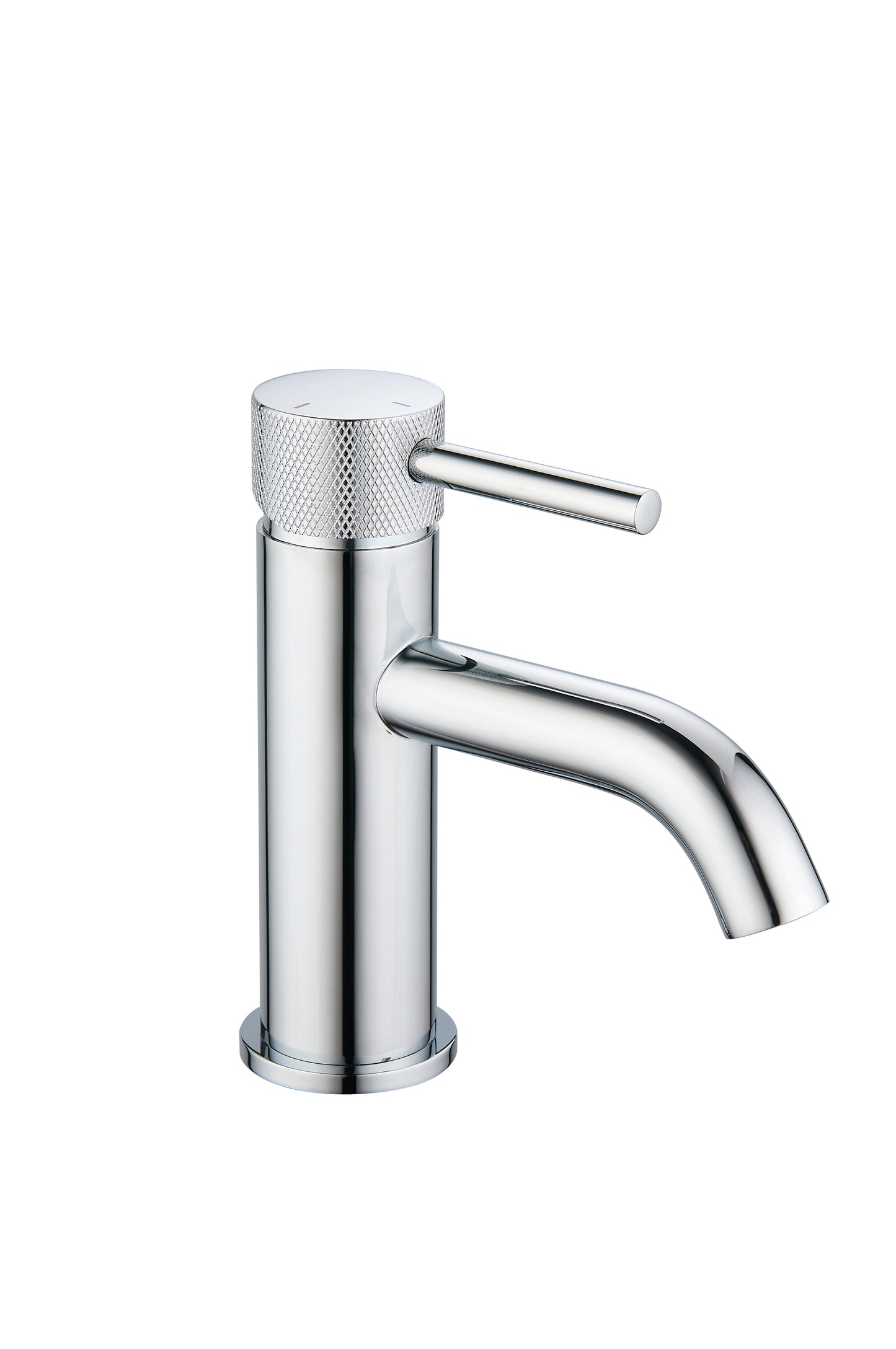 Tailored Bathrooms Redondo Round ECO Control / Cold Water Start Basin Mixer – Brushed Brass, Brushed Bronze, Chrome, or Black