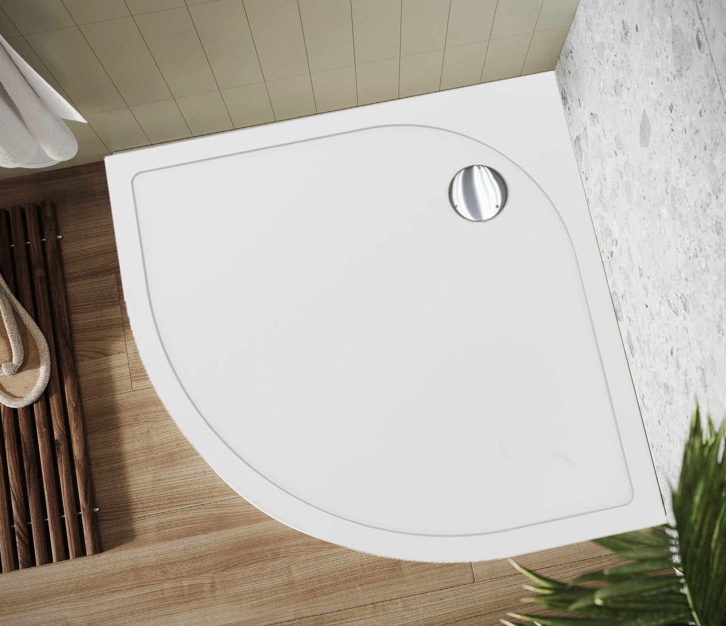 Tailored Bathrooms Quad 30mm Low Profile Shower Tray