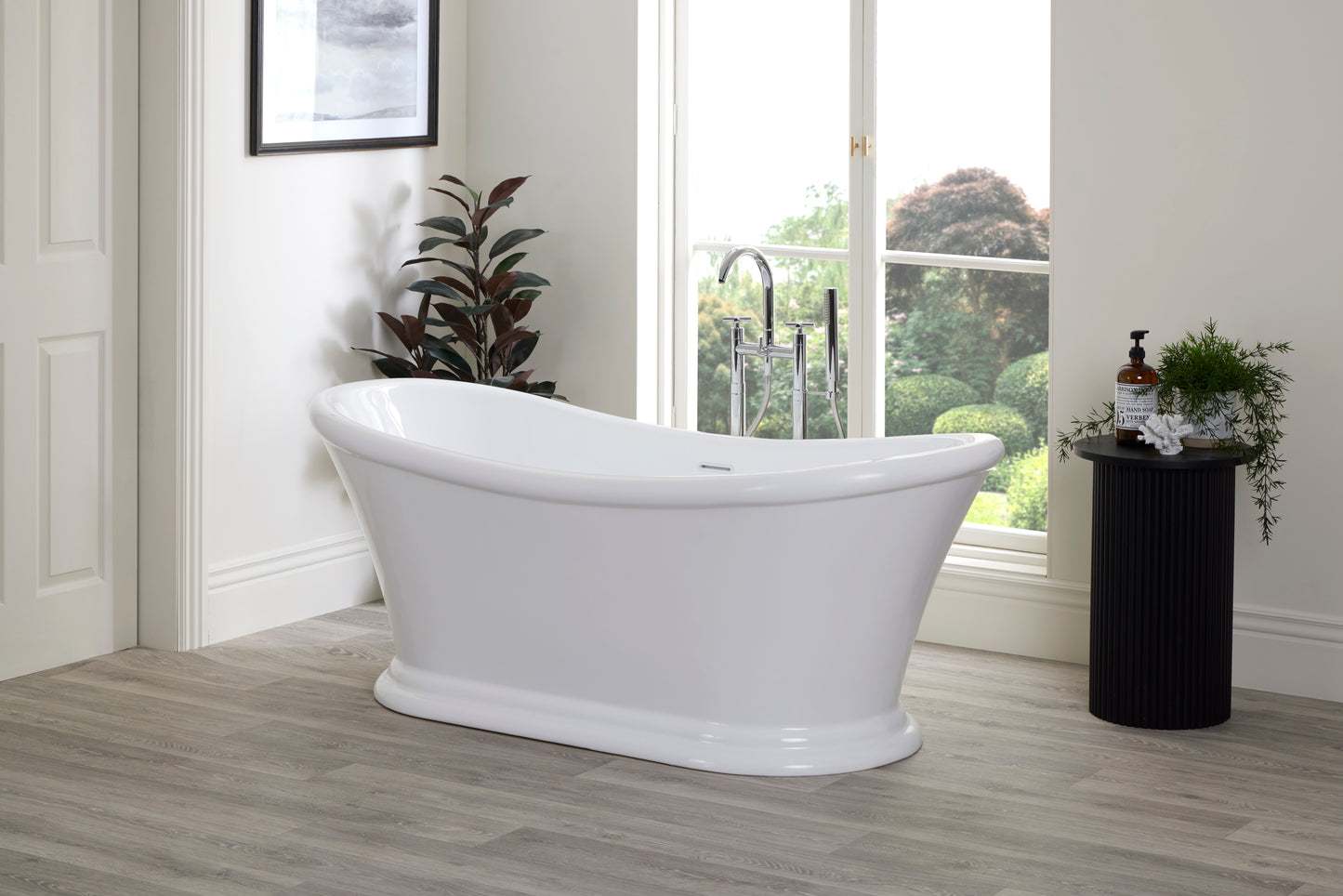 Roll Top Bath Company Mae Freestanding Bath – Traditional Acrylic Spa-Inspired Bathtub
