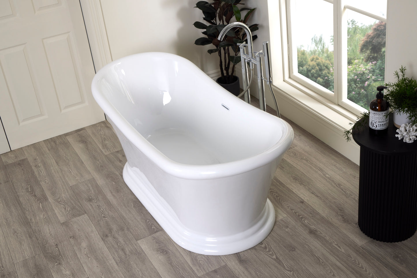 Roll Top Bath Company Mae Freestanding Bath – Traditional Acrylic Spa-Inspired Bathtub