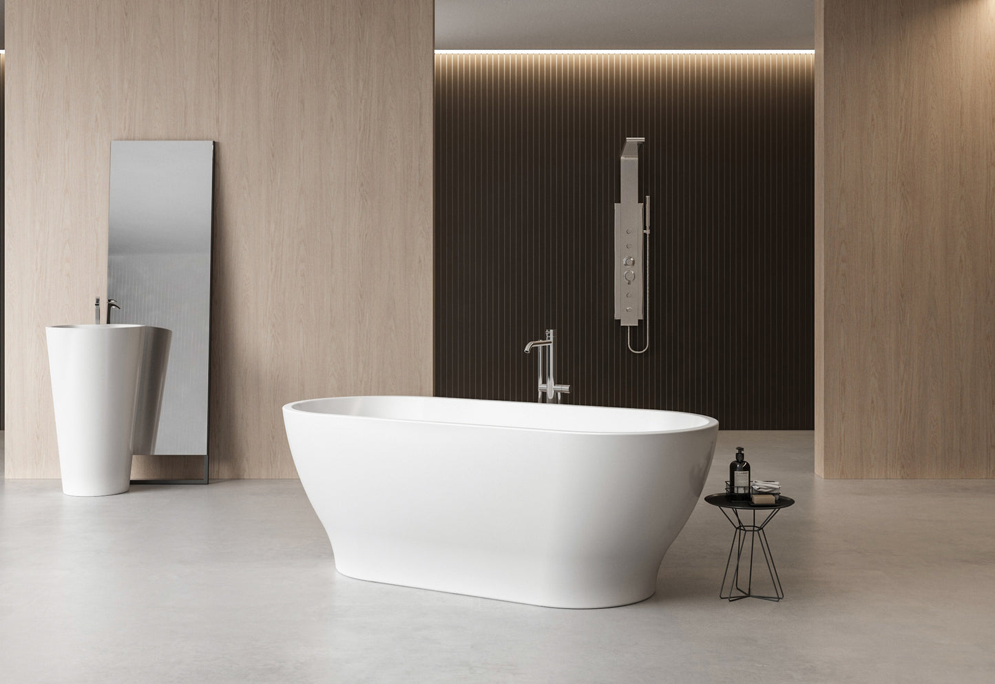 Charlotte Edwards Elara Freestanding Bath - Gloss White