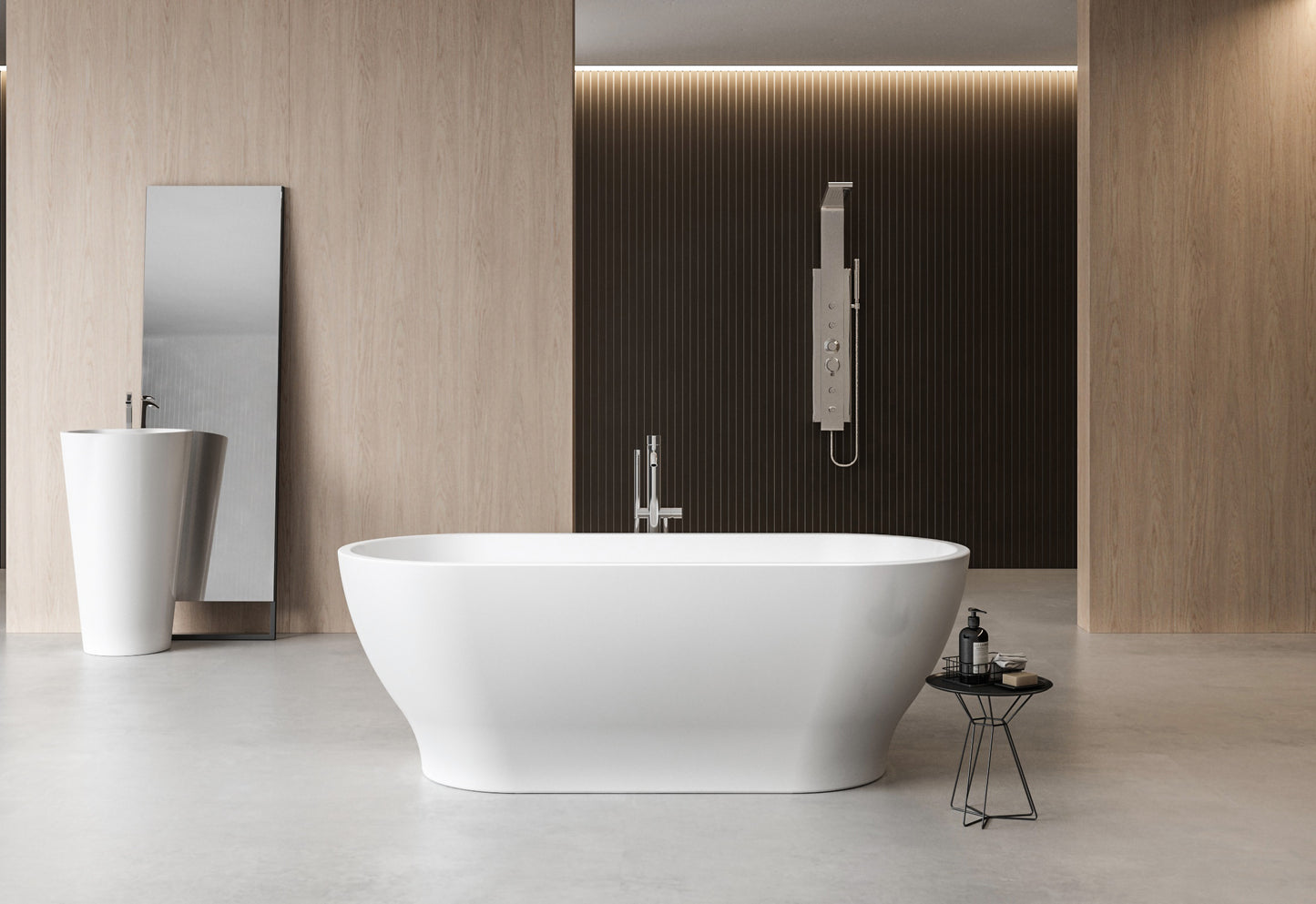 Charlotte Edwards Elara Freestanding Bath - Gloss White