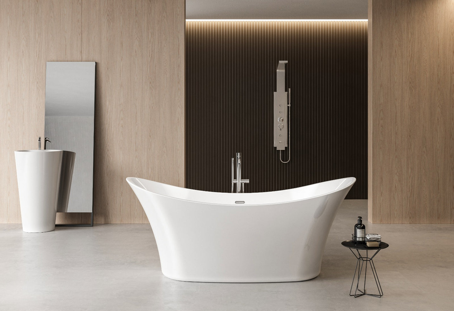 Charlotte Edwards Harrow Freestanding Bath - Gloss White