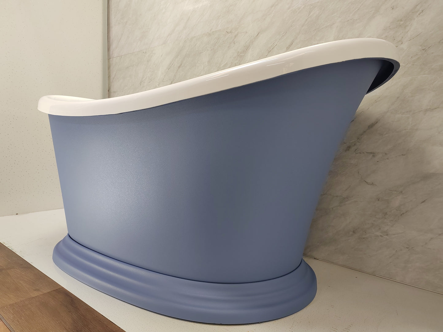 Roll Top Bath Company Jean Freestanding Bath – Compact Acrylic Roll Top Bathtub