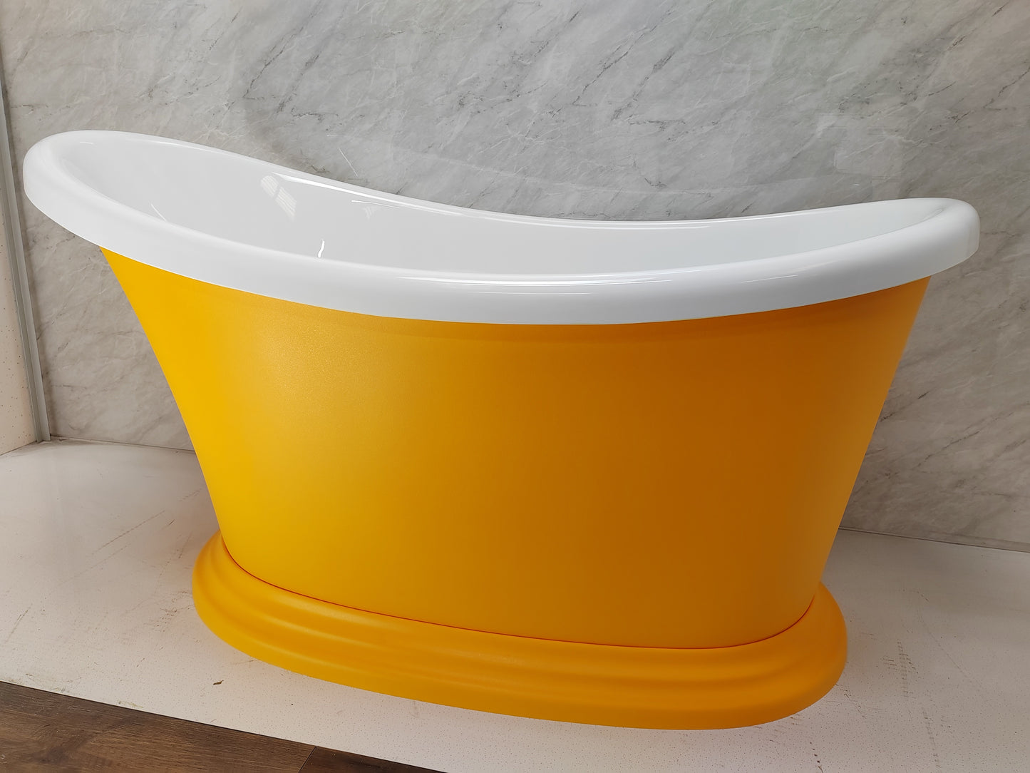Roll Top Bath Company Jean Freestanding Bath – Compact Acrylic Roll Top Bathtub