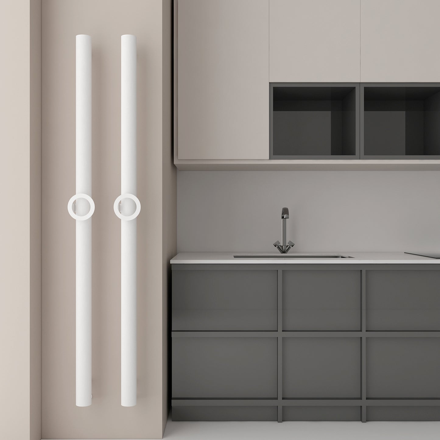 Carisa Otto Single Electric Aluminium Towel Dryer