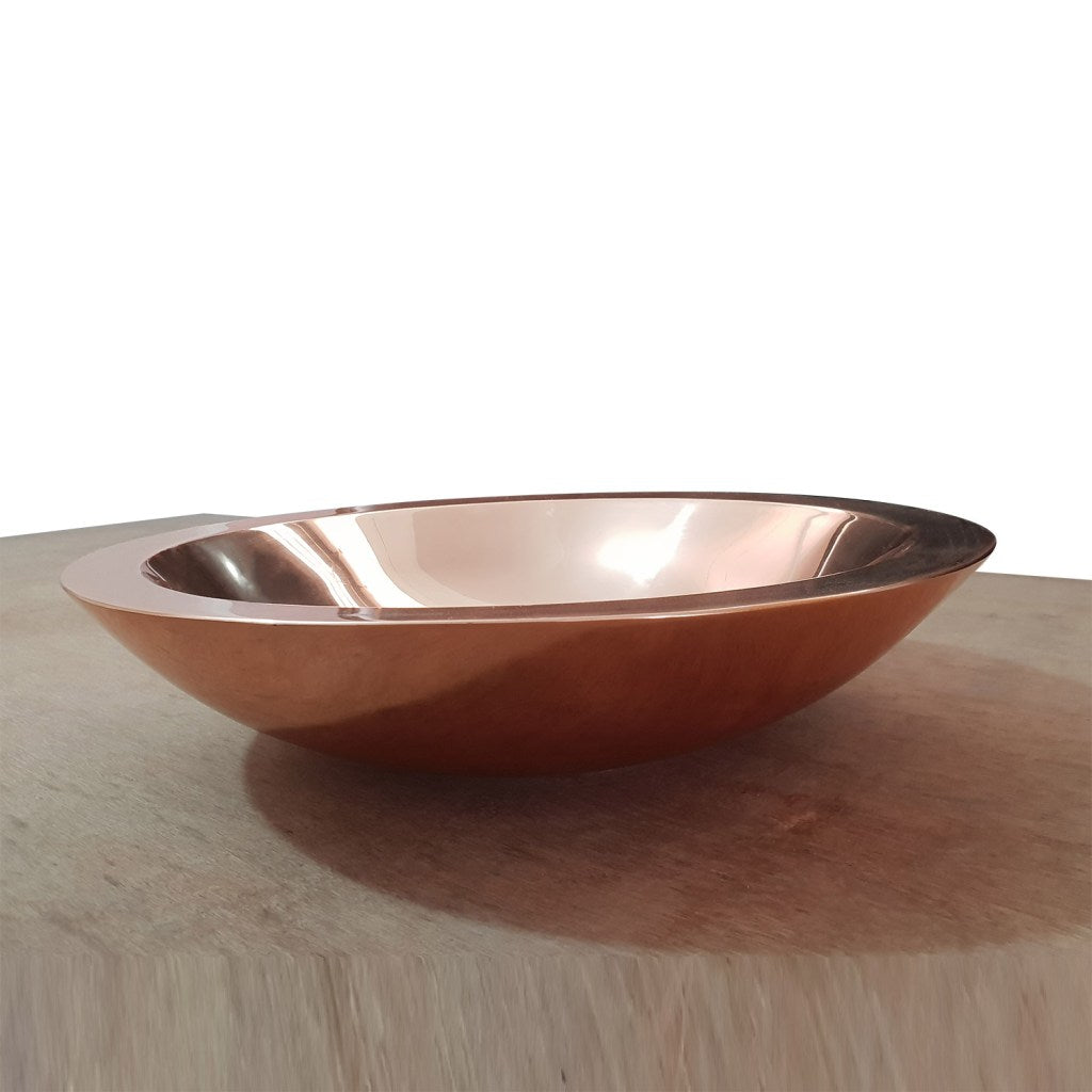 Coppersmith Creations Round Copper Sink Polished 18" x 5"