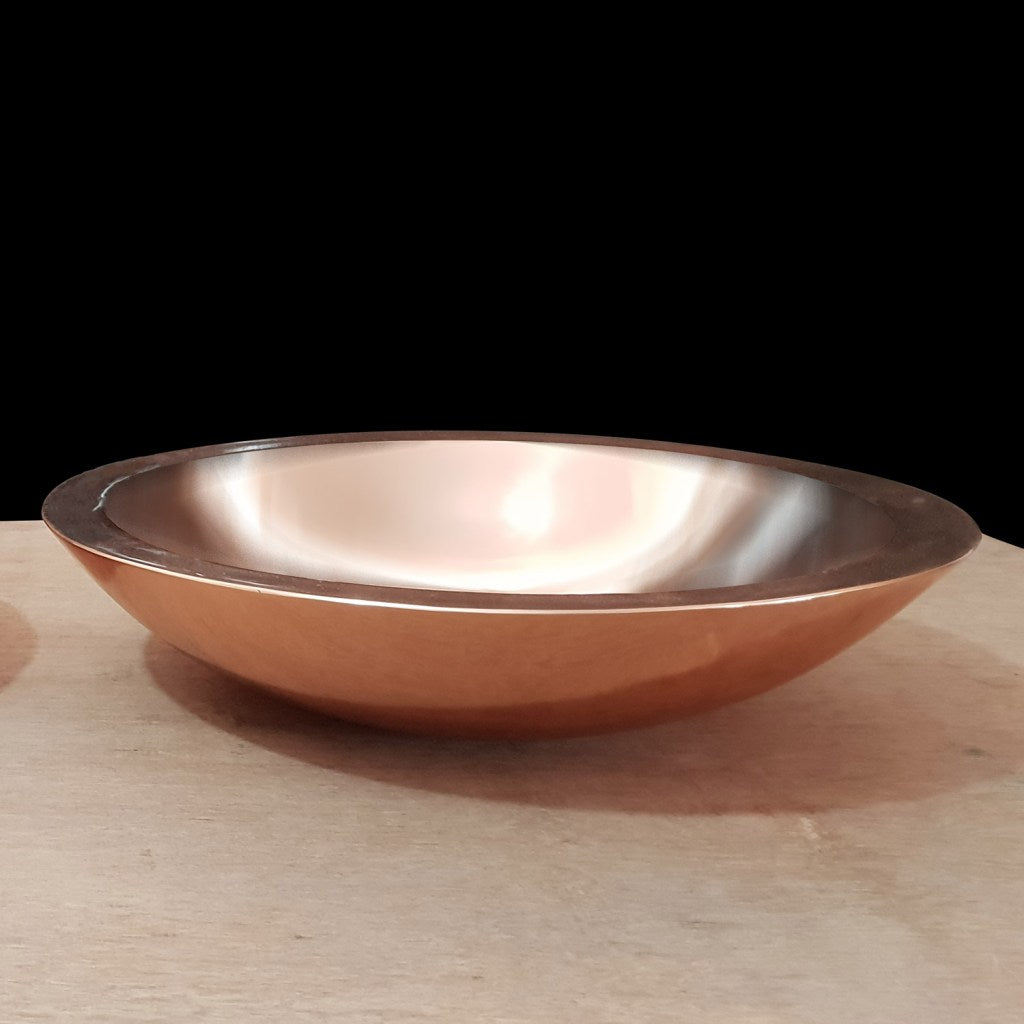 Coppersmith Creations Round Copper Sink Polished 18" x 5"