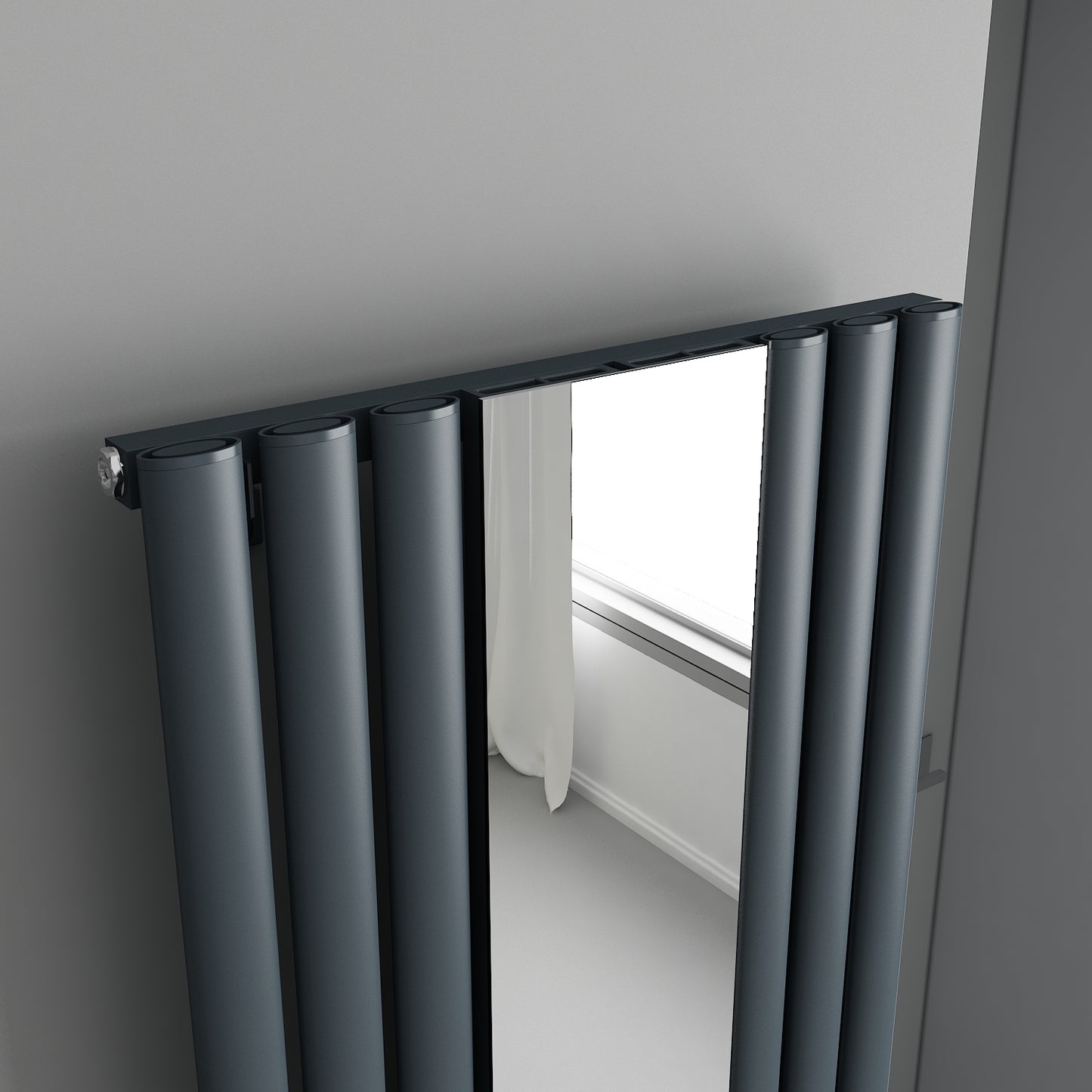 Carisa Tallis Mirror Aluminium Radiator