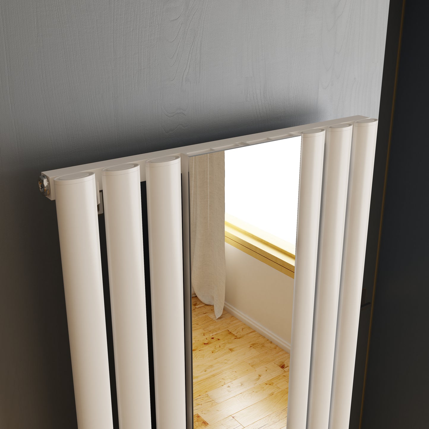 Carisa Tallis Mirror Aluminium Radiator