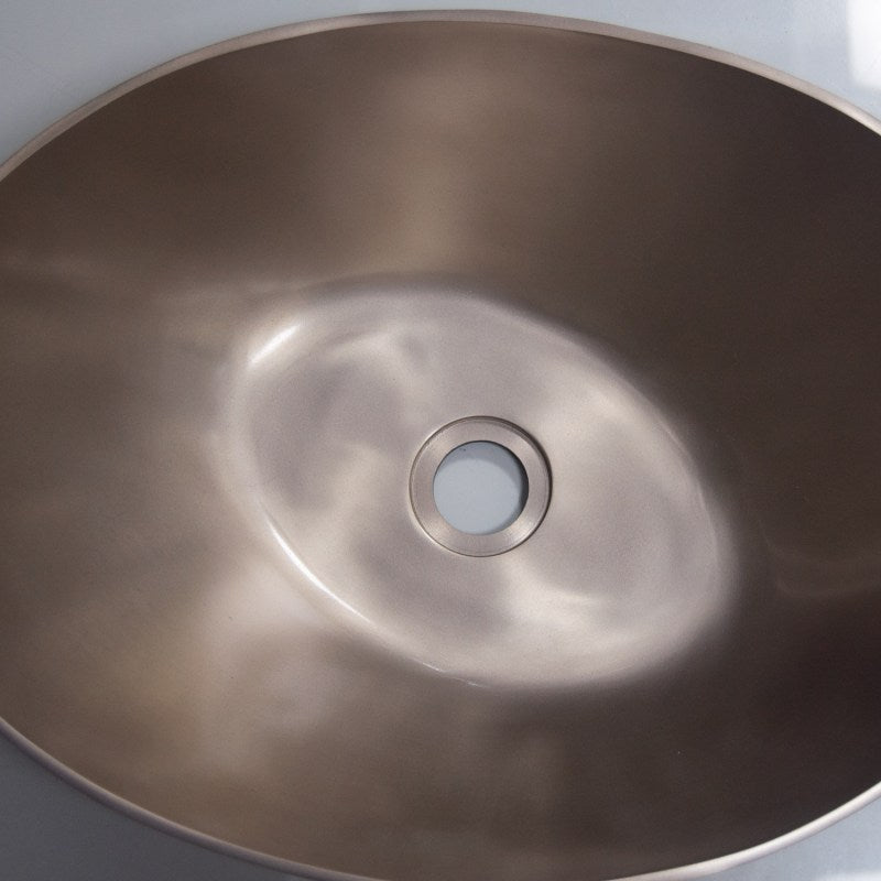 Coppersmith Creations Cast Bronze Sink 18 inch Earthen Lamp Style