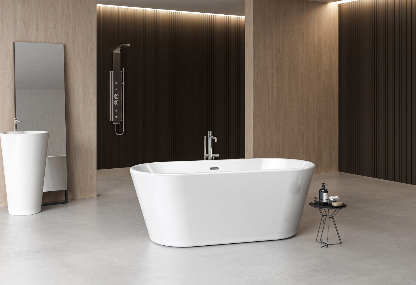 Charlotte Edwards Grosvenor Freestanding Bath – Gloss White