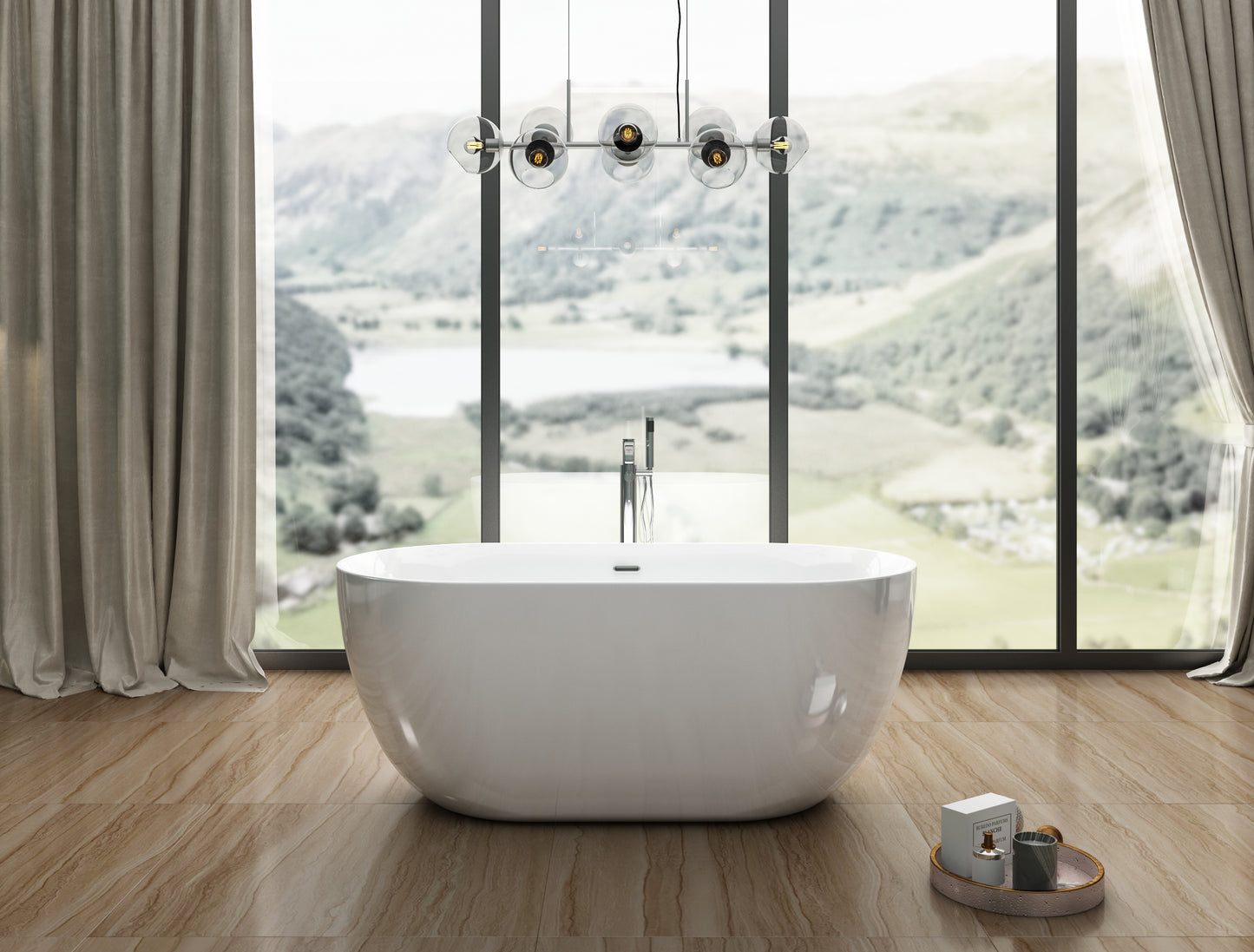 Charlotte Edwards Mayfair Freestanding Bath – Gloss White