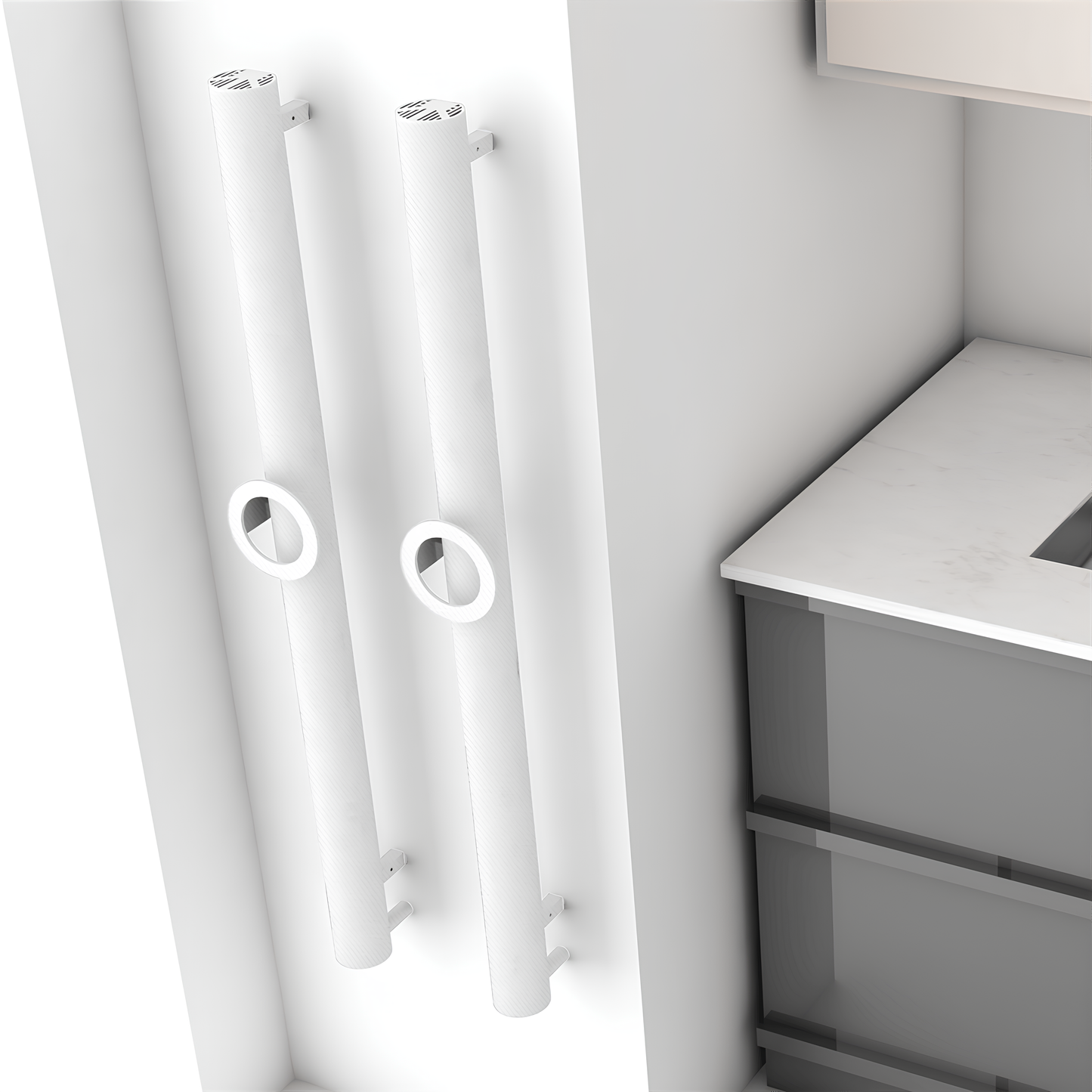 Carisa Otto Single Electric Aluminium Towel Dryer