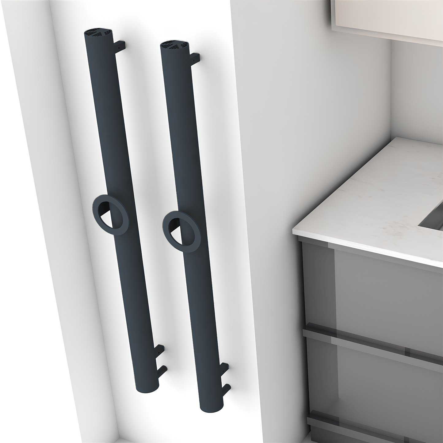 Carisa Otto Single Electric Aluminium Towel Dryer