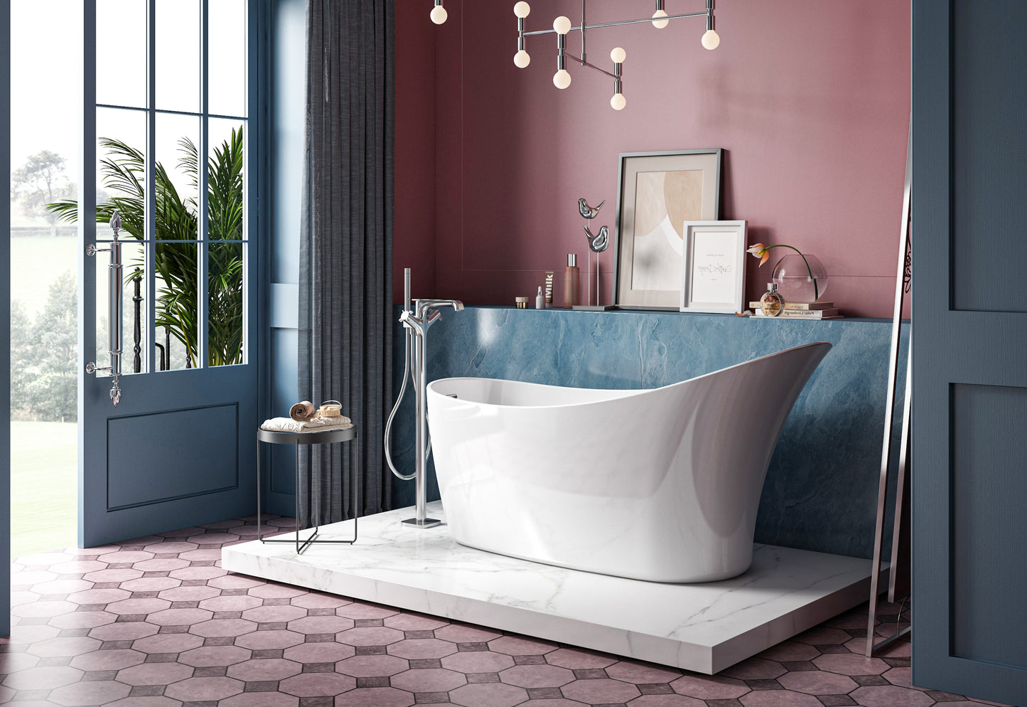 Charlotte Edwards Portobello Freestanding Bath - Gloss White