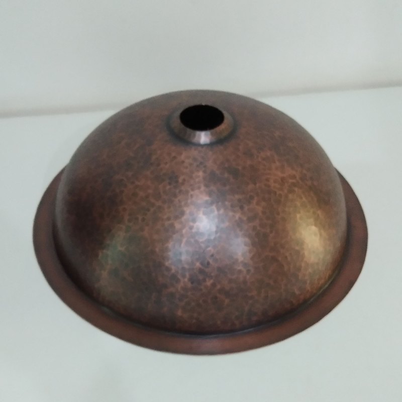 Coppersmith Creations Round Hammered Copper Bowl Sink