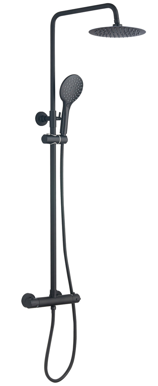 Tailored Bathrooms Menai Premium Round Thermostatic Overhead Shower Kit