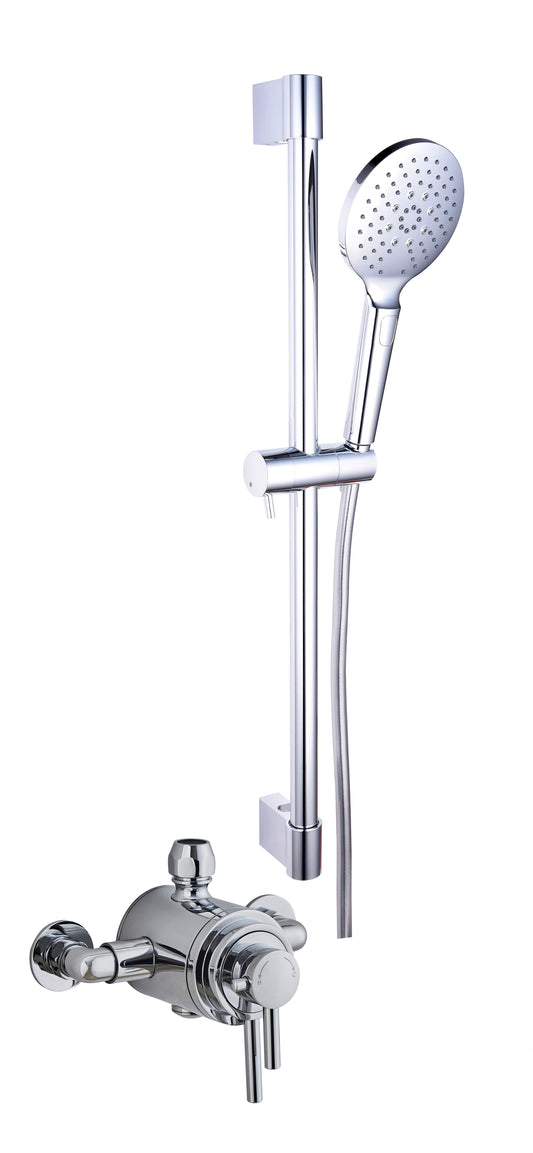 Tailored Bathrooms Conwy Concentric Dual Control Shower Kit – Brushed Brass