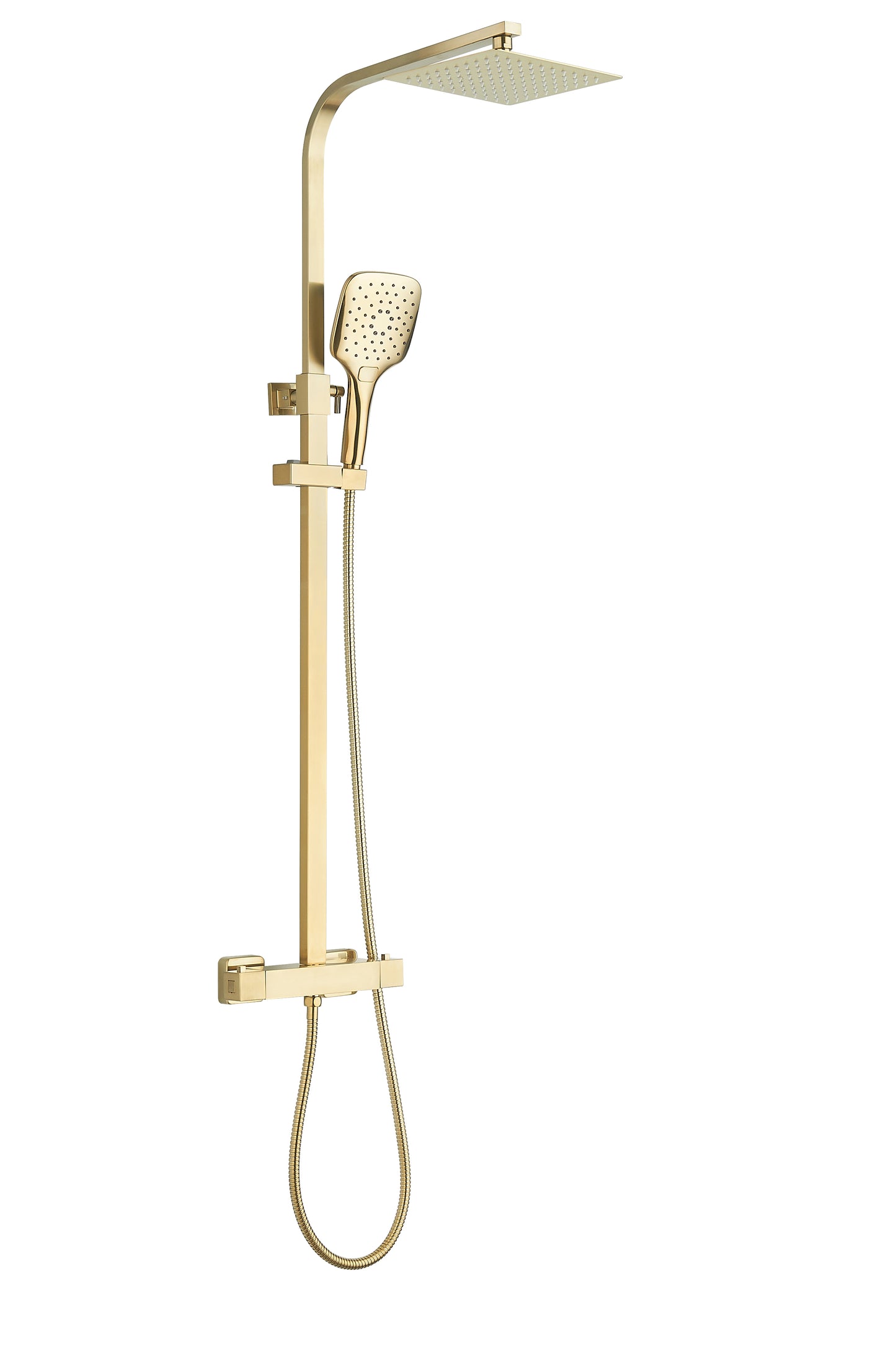 Tailored Bathrooms Menai Premium Square Thermostatic Overhead Shower Kit