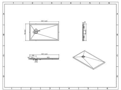 Precision Trays White Shower Tray – Ultra-Slim Stone Effect