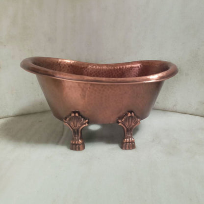 Coppersmith Creations Clawfoot Copper Tub-Style Sink Full Antique Copper Finish