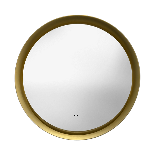 Tailored Bathrooms Orla 600mm LED Mirror with Demister & Colour Change – Brushed Brass / Bronze