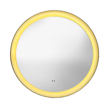 Tailored Bathrooms Orla 600mm LED Mirror with Demister & Colour Change – Brushed Brass / Bronze