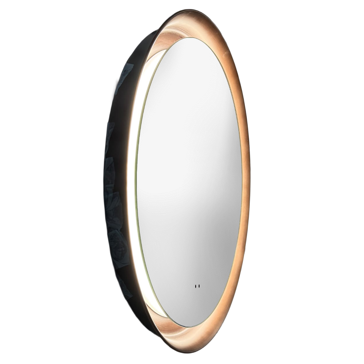 Tailored Bathrooms Orla 600mm LED Mirror with Demister & Colour Change – Brushed Brass / Bronze