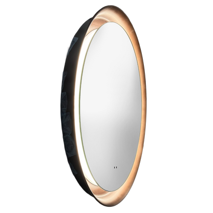 Tailored Bathrooms Orla 800mm LED Mirror with Demister & Colour Change – Brushed Brass / Bronze