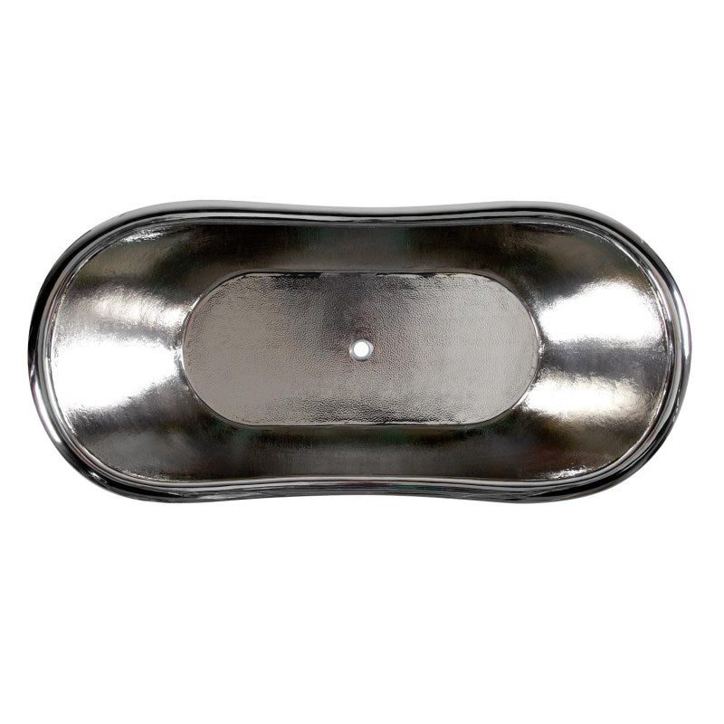 Coppersmith Creations Double Slipper Nickel Interior Copper Bathtub