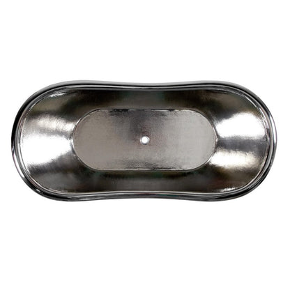 Coppersmith Creations Double Slipper Nickel Interior Copper Bathtub