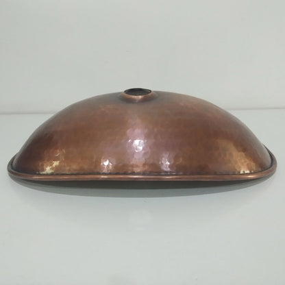 Coppersmith Creations Handcrafted Copper Boat Sink – 18" Countertop Vessel Basin