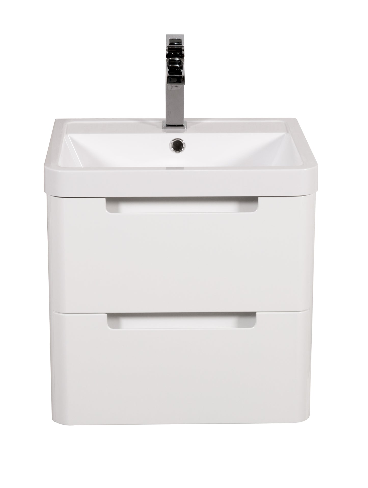 Tailored Bathrooms Monza 500mm Wall Hung Vanity Unit & Basin – Compact Bathroom Furniture