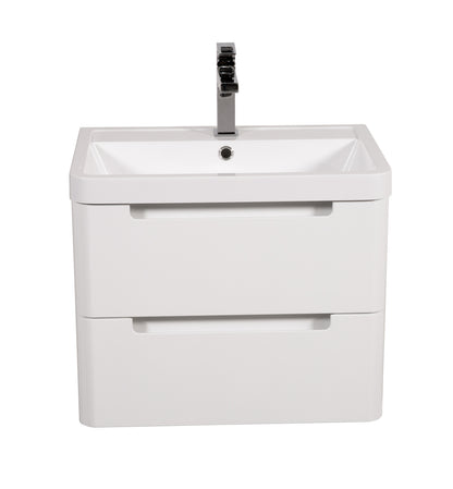 Tailored Bathrooms Monza 600mm Wall Hung Vanity Unity & Basin | Sleek Storage with a Modern Edge