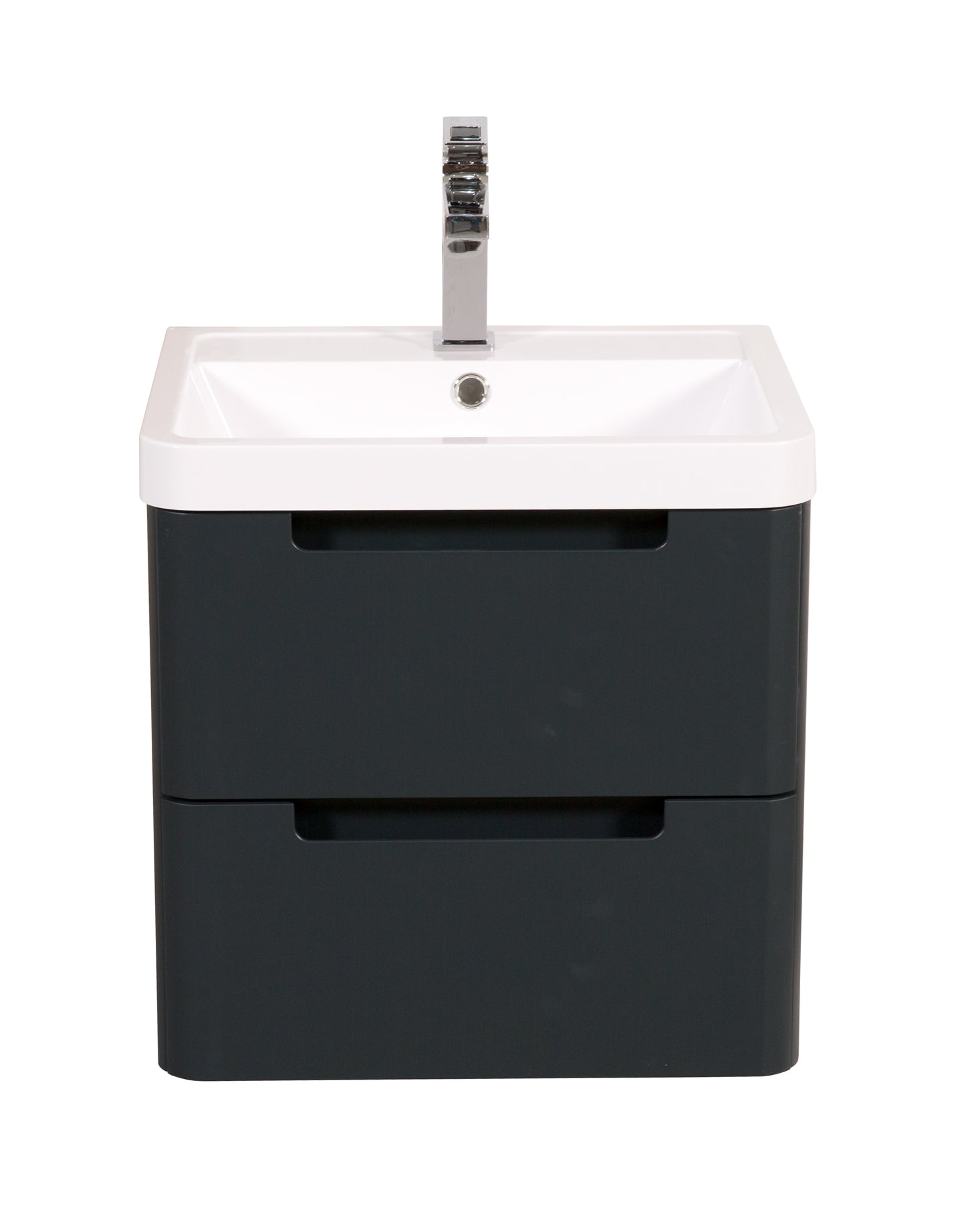 Tailored Bathrooms Monza 500mm Wall Hung Vanity Unit & Basin – Compact Bathroom Furniture