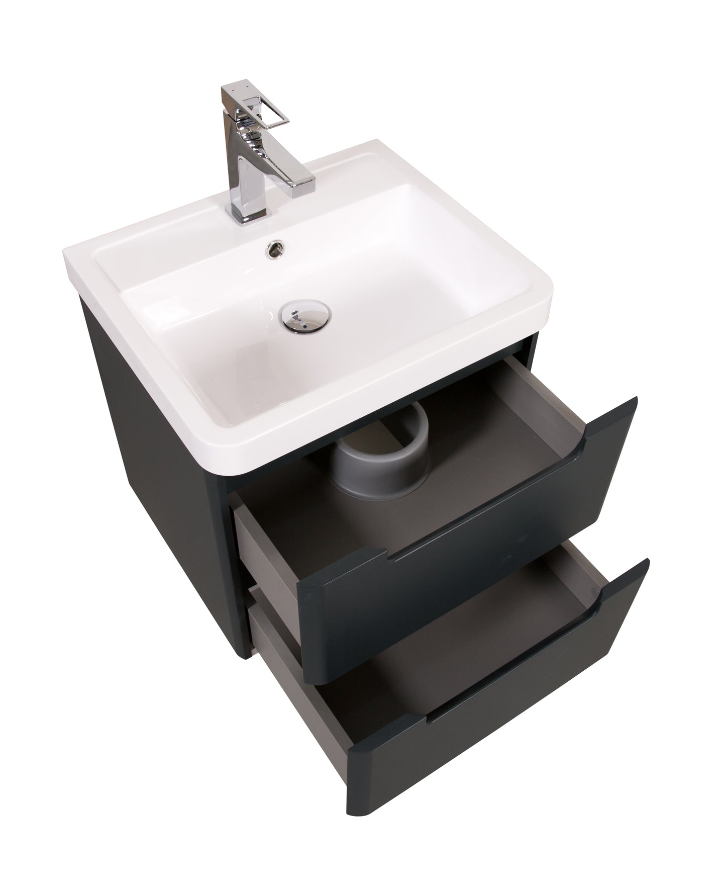 Tailored Bathrooms Monza 500mm Wall Hung Vanity Unit & Basin – Compact Bathroom Furniture