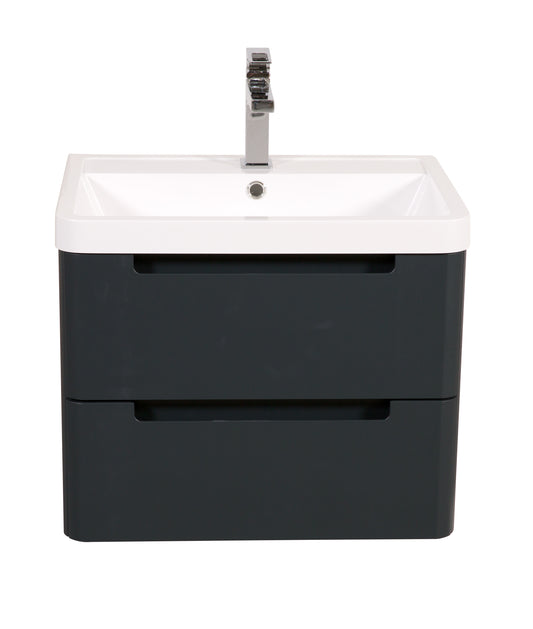 Tailored Bathrooms Monza 600mm Wall Hung Vanity Unity & Basin | Sleek Storage with a Modern Edge
