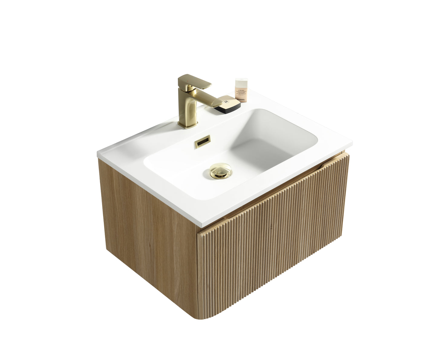 Tailored Bathrooms Flauto 600mm Wall Hung Vanity & Matte Basin