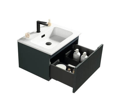 Tailored Bathrooms Flauto 600mm Wall Hung Vanity & Matte Basin