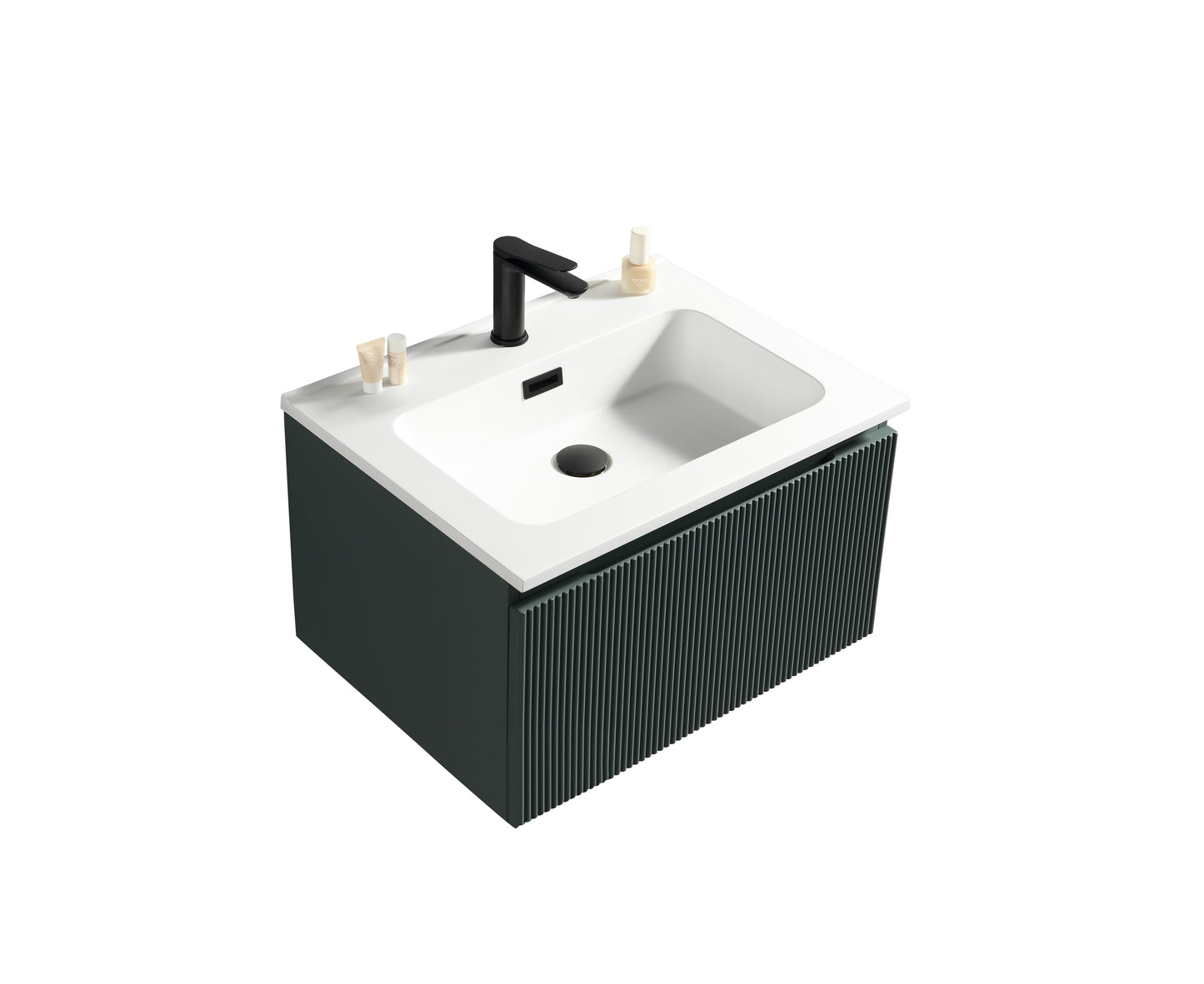 Tailored Bathrooms Flauto 600mm Wall Hung Vanity & Matte Basin
