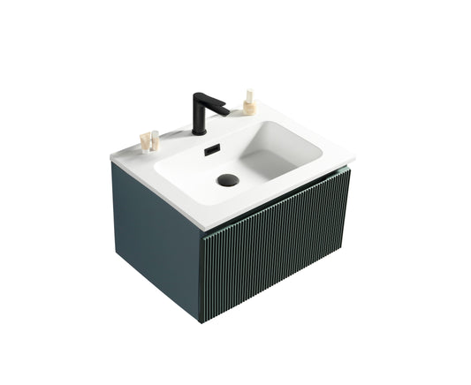 Tailored Bathrooms Flauto 600mm Wall Hung Vanity & Matte Basin